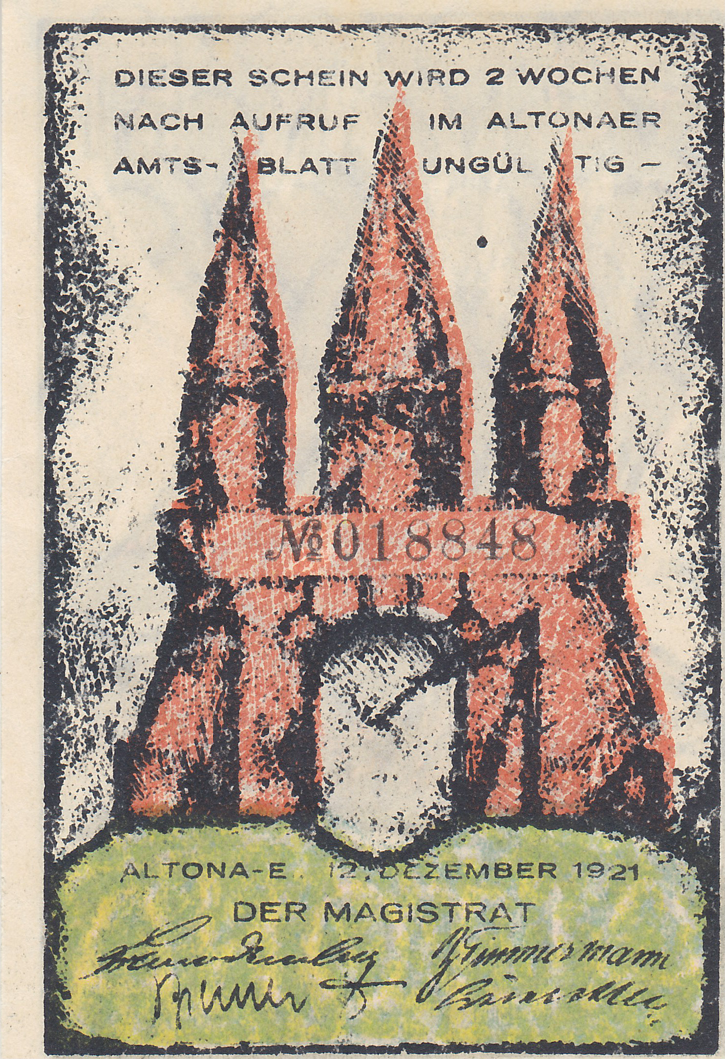 Leider kein Bild von 40 Pfennig vom 12.12.1923
