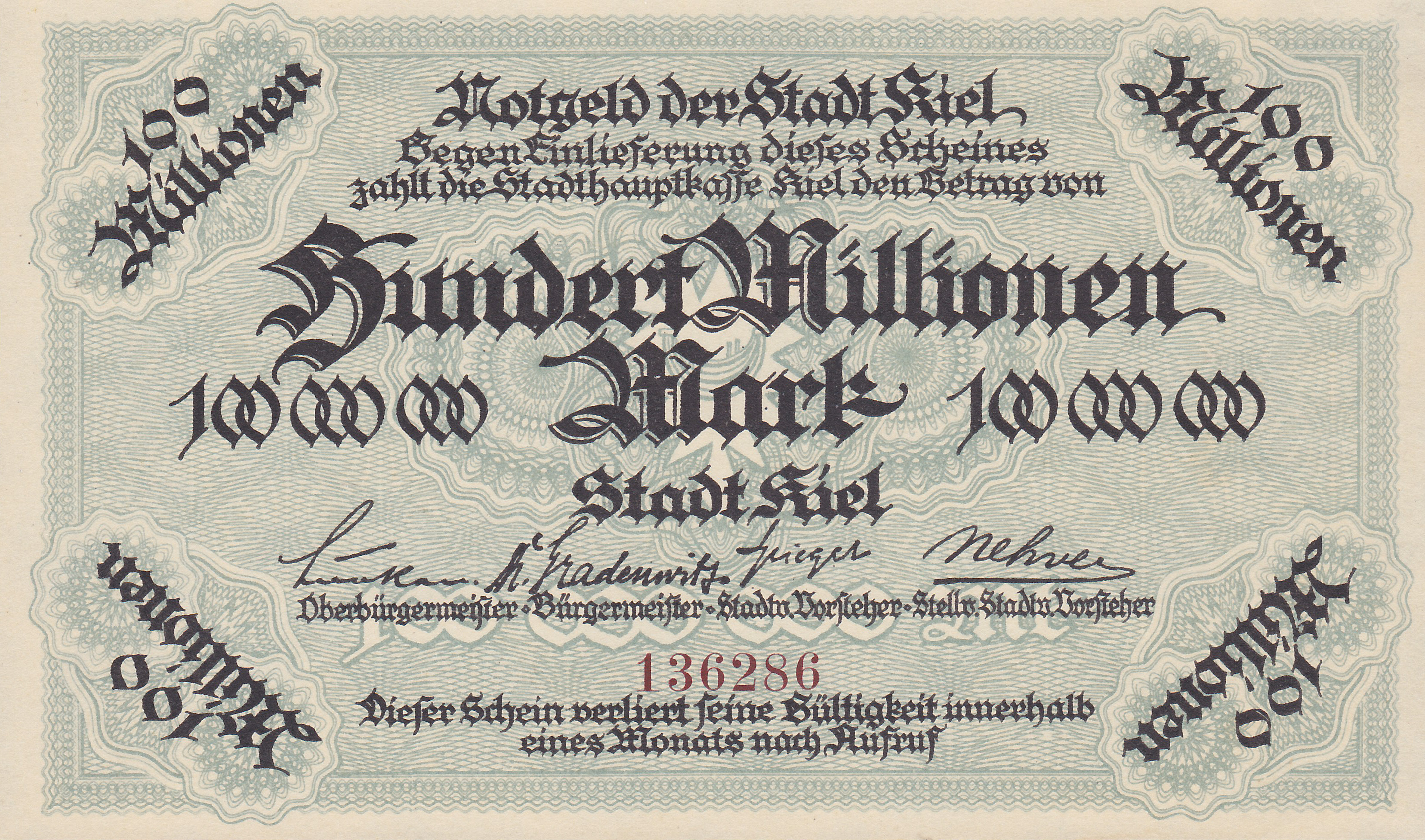 Leider kein Bild von 100 Millionen ohne Datum