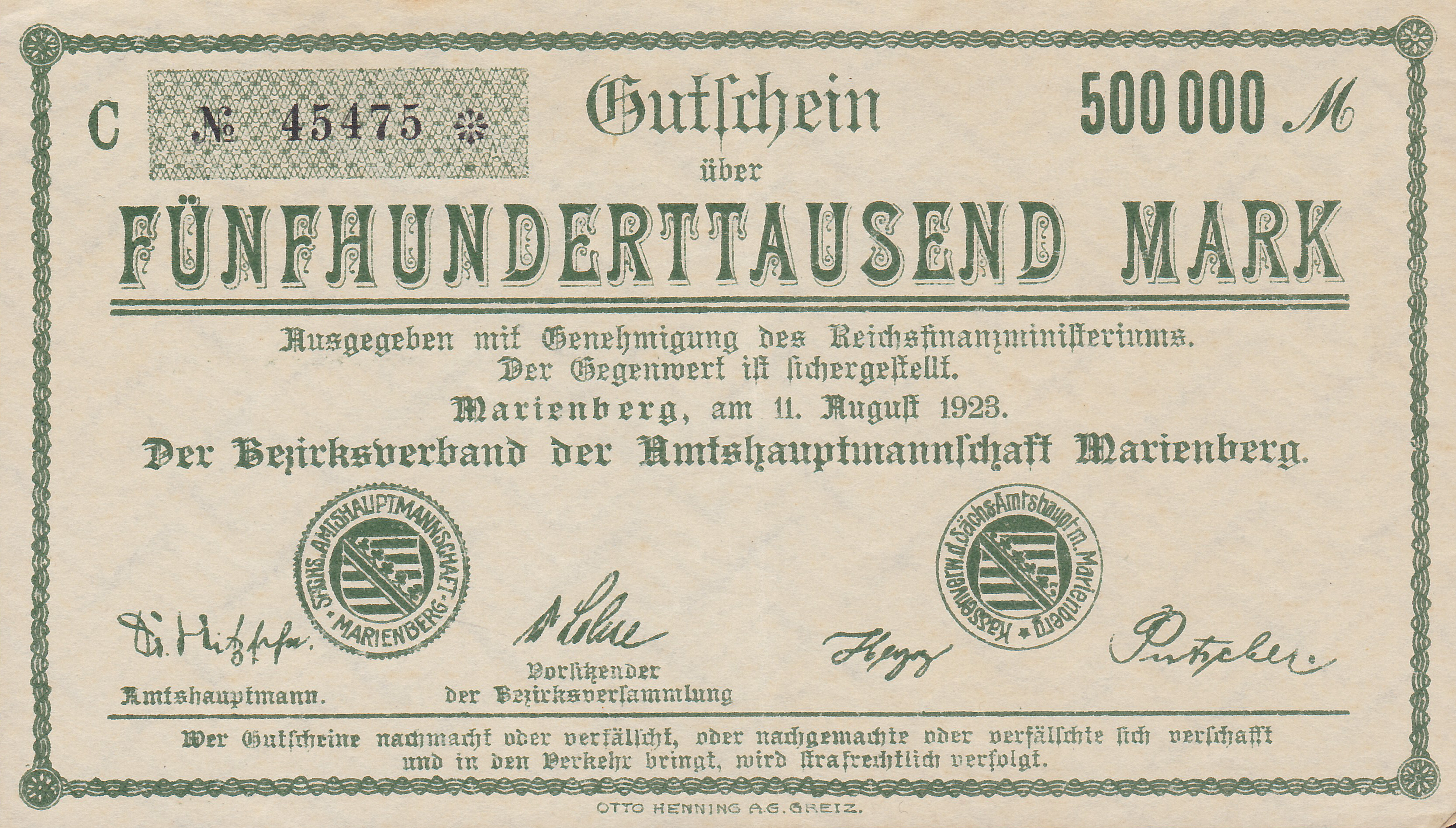 Leider kein Bild von 50 Pfennig vom Mai 1917